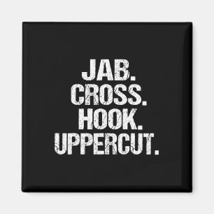 Imán Jab Cross Hook Upper, Funny Y Sarcástico Kickboxer