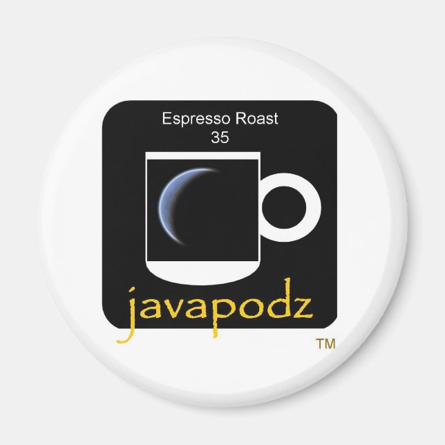 Imán Jabón asado de espresso de JavaPodz (Frente)