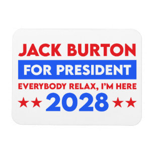 Imán Jack Burton para la presidencia 2028