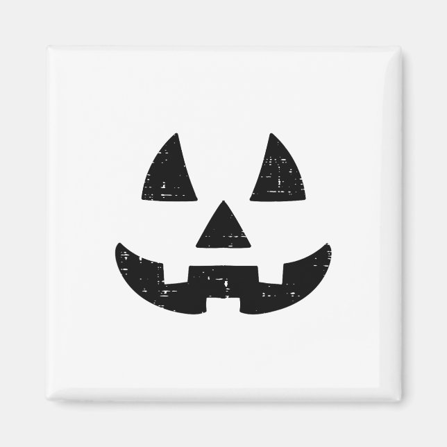 Imán Jack O Lantern Face Cuidada Halloween Vestidos Hom (Frente)