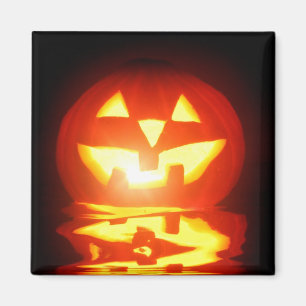 Imán Jack-o-linterna de la calabaza de Halloween