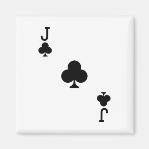 Imán Jack Of Clubs Vestir La Cubierta Halloween De Tarj