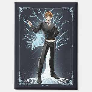 Imán Jack Russell Terrier Patronus de Anime Ron Weasley