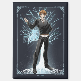 Imán Jack Russell Terrier Patronus de Anime Ron Weasley