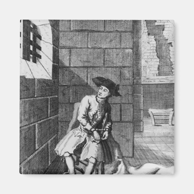 Imán Jack Shepperd en la prisión de Newgate, 1724 (Frente)