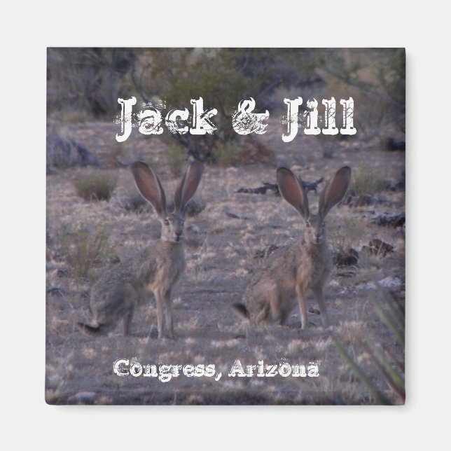 Imán Jack y Jill: "Jackrabbits" (Frente)