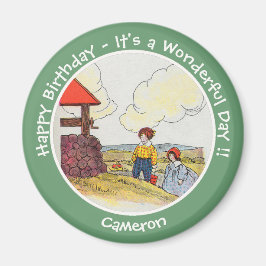 Imán Jack y Jill Mother Goose Artículos de fiesta de cu