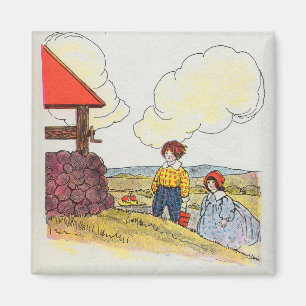 Imán Jack y Jill subieron por la colina Nursery Rhyme