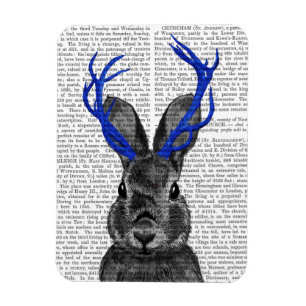Imán Jackalope con las Antillas Azules