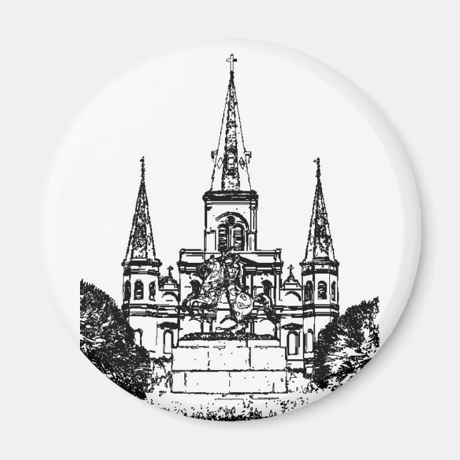 Imán Jackson Square, Nueva Orleans, LA (Frente)