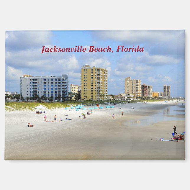 Imán Jacksonville Beach Florida (Anverso)