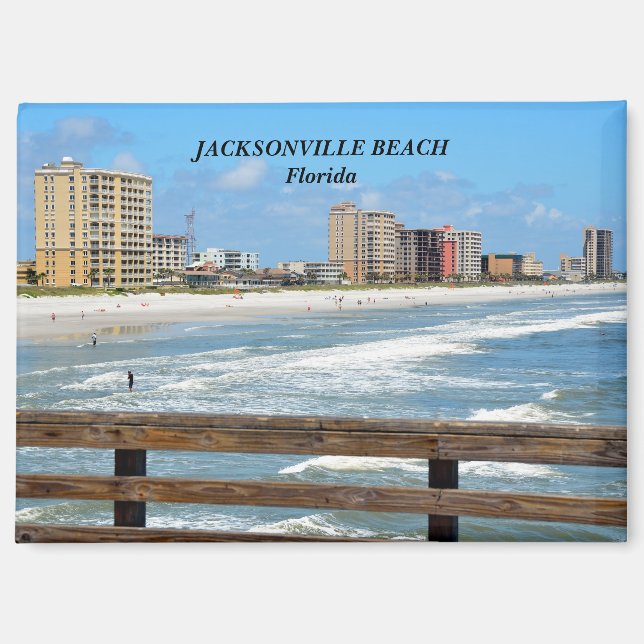 Imán Jacksonville Beach Florida (Anverso)