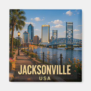 Imán Jacksonville Florida orilla del río regalo de viaj