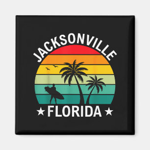 Imán Jacksonville Florida Playa Vintage Palma