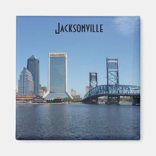 Imán Jacksonville Main Street Bridge Photo Magnet (Frente)