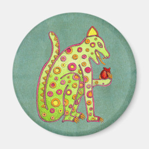 Imán Jaguar inspirado maya azteca