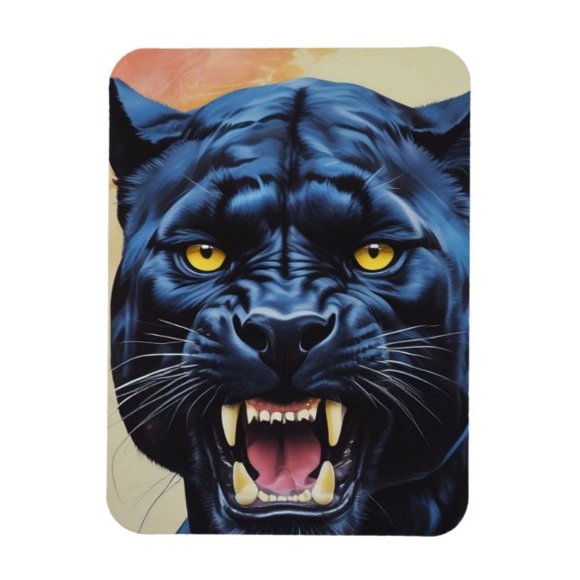 Imán Jaguar - Pantera negra (Vertical)