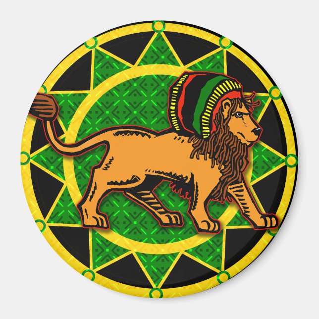Imán Jah King Dredlock Lion (Frente)