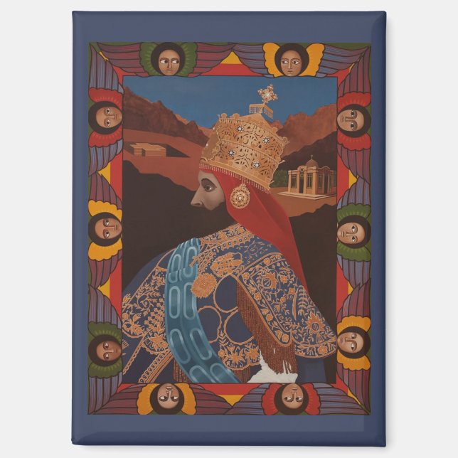 Imán Jah Rastafari Haile Selassie HIM Rasta Roots  (Anverso)