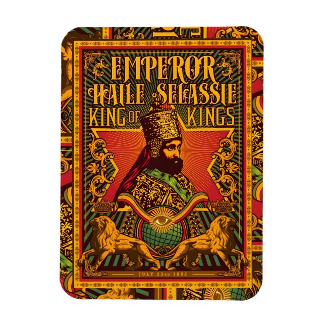 Imán Jah Rastafari Selassie Rasta Reggae Afrika Roots (Vertical)