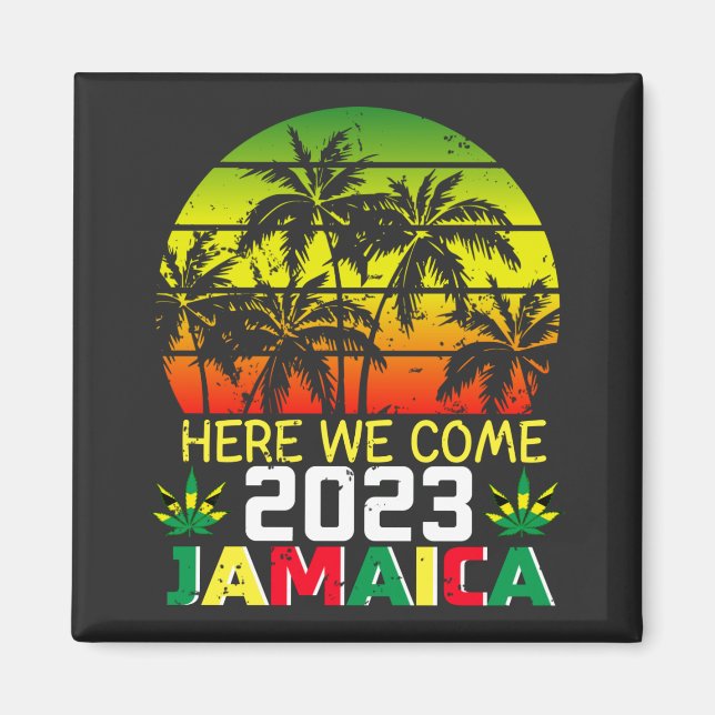 Imán Jamaica 2023 Acá Llegamos Plaza (Frente)