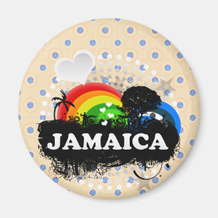 Imán Jamaica con sabor a fruta linda
