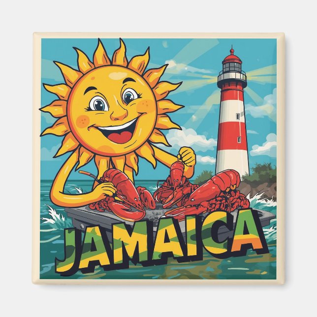 Imán Jamaica feliz (Frente)