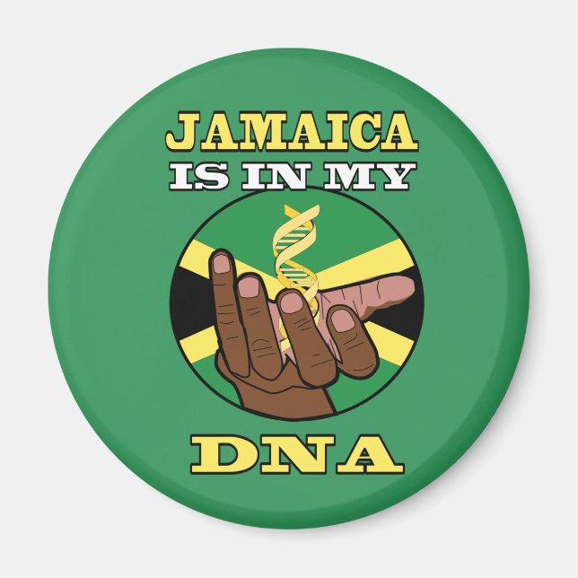 Imán JAMAICA IS IN MY DNA T-Shirt (Frente)