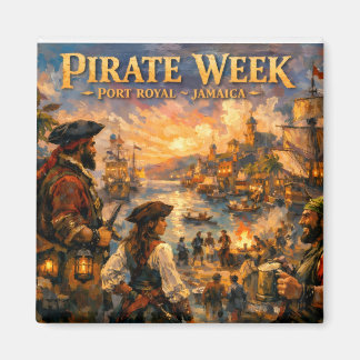 Imán Jamaica pirate weekend port royal