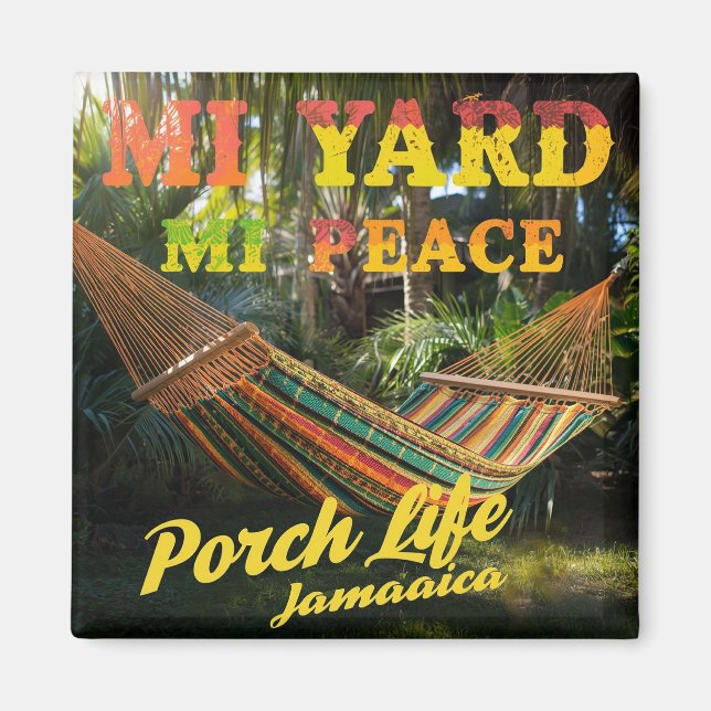 Imán jamaican MI yard Mi peace (Frente)
