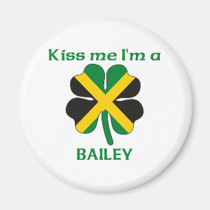 Imán Jamaicanos personalizada me besan que soy Bailey
