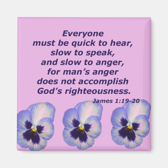 Imán James 1:19-20 (Frente)