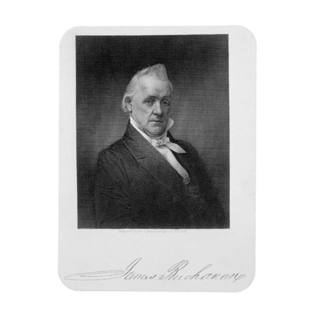 Imán James Buchanan, grabado por Henry Bryan Hall (1800 (Vertical)