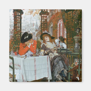 Imán James Jacques José Tissot el   un alumerzo