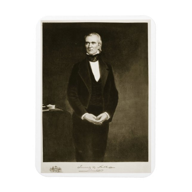 Imán James K. Polk (1795-1849), undécimo presidente de  (Vertical)