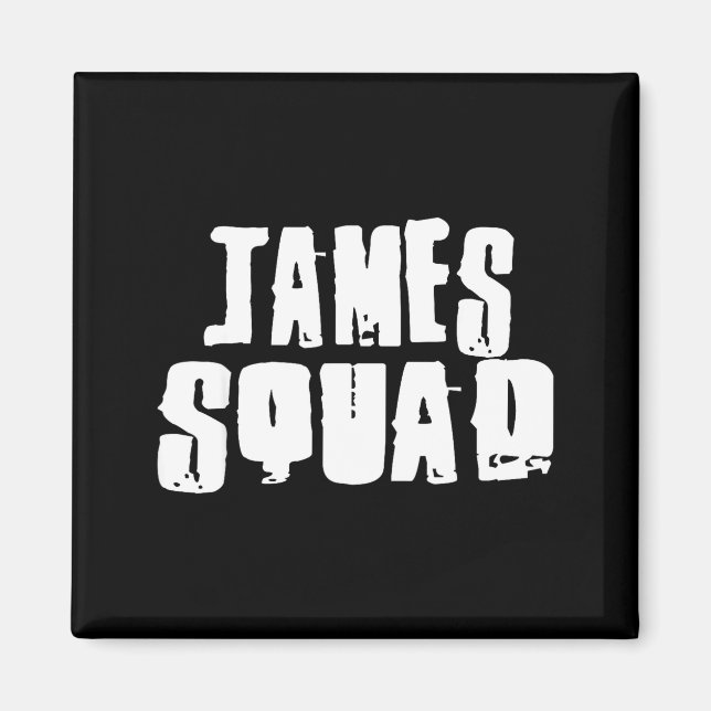 Imán James Squad Name Funny James  (Frente)