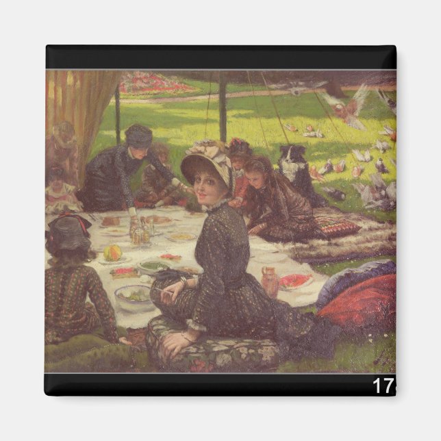 Imán James Tissot | El picnic , c.1881-2 (Frente)