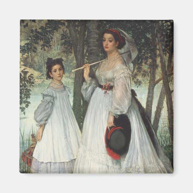 Imán James Tissot | Las Dos Hermanas: Retrato, 1863 (Frente)