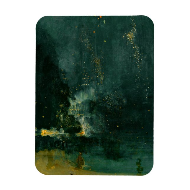 Imán James Whistler - Nocturne en negro y oro (Vertical)