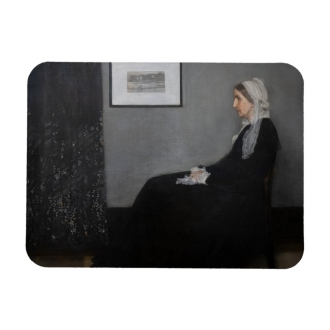 Imán James Whistler - Retrato de la madre del artista (Horizontal)