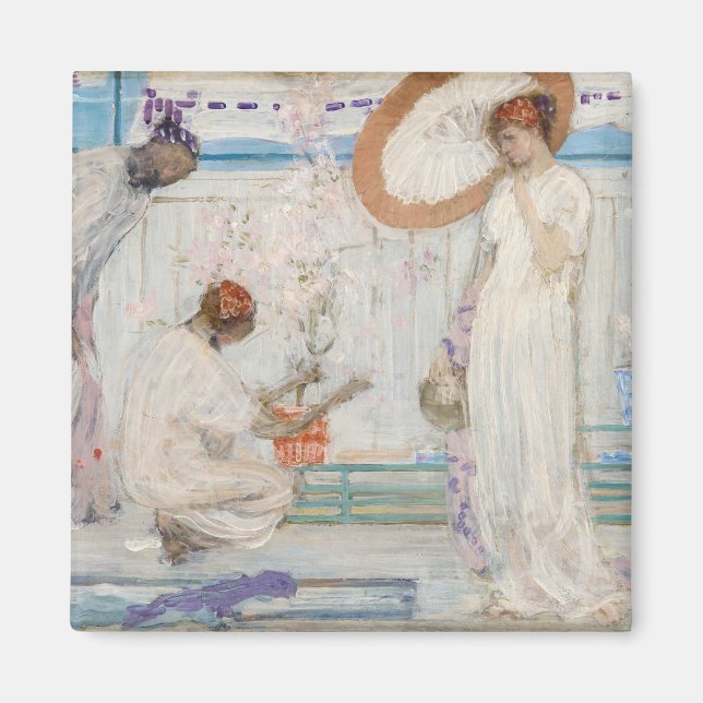 Imán James Whistler - Sinfonía blanca, tres Chicas (Frente)