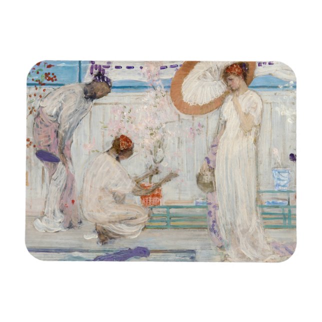 Imán James Whistler - Sinfonía blanca, tres Chicas (Horizontal)