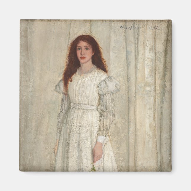 Imán James Whistler - Sinfonía en blanco No. 1 (Frente)