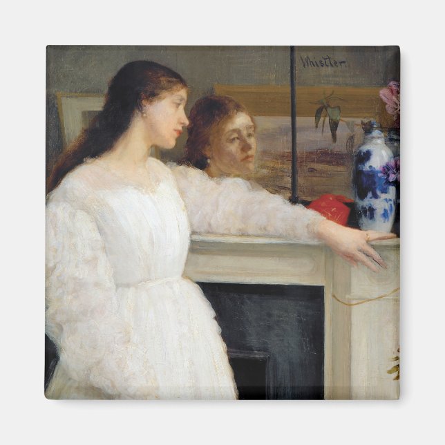 Imán James Whistler - Sinfonía en blanco No. 2 (Frente)