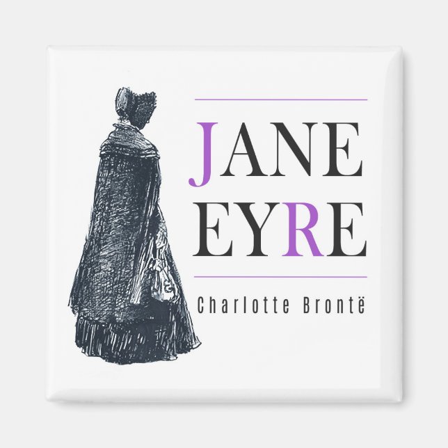 Imán Jane Eyre en Cabo y Bonnet (Frente)