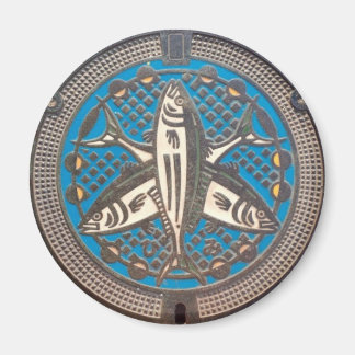 Imán Japanese Manhole Cover Arts　－Himi Yellowtail