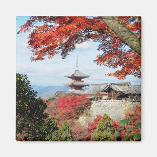 Imán Japón, Kioto. Templo de Kiyomizu en color de oto