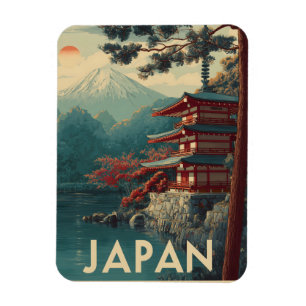 Imán Japón Monte Fuji vintage