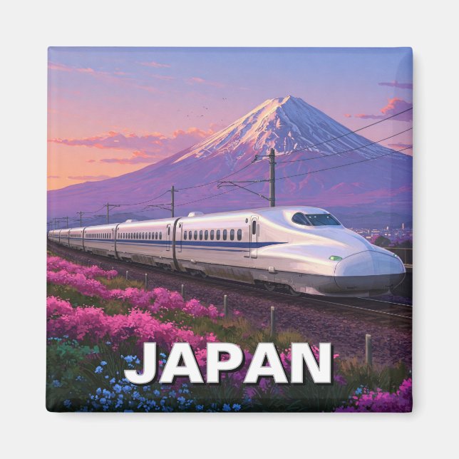 Imán Japón Shinkansen Mt Fuji Viajes (Frente)