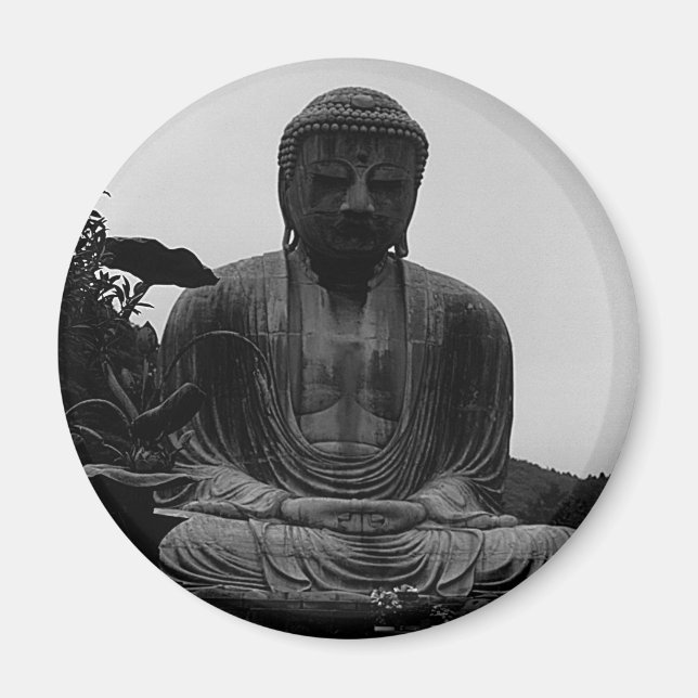 Imán Japón vintage Kamakura Gran Buda (Frente)